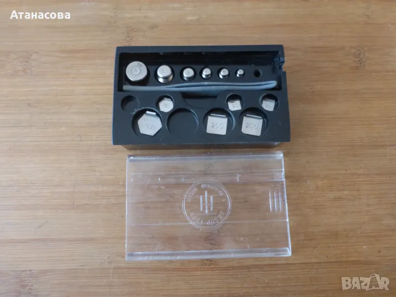 Комплект малки теглилки грамове за везна кантар 1980 г, снимка 1