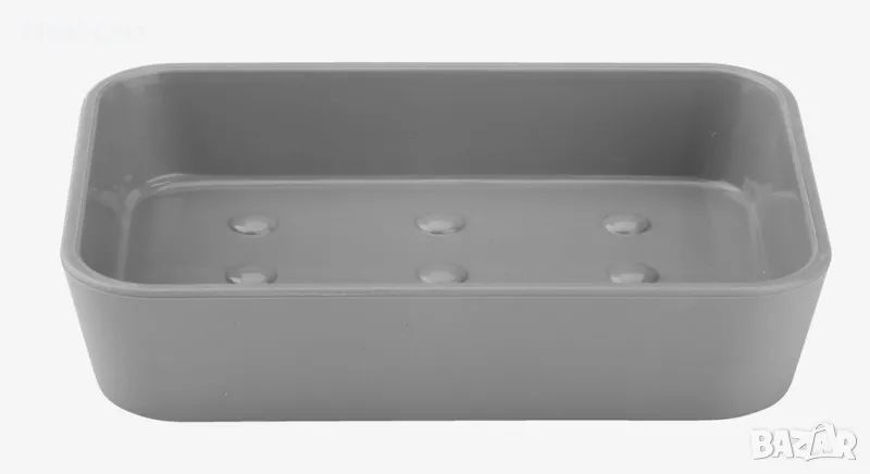 0226 Сапунерка сива пластмаса, снимка 1