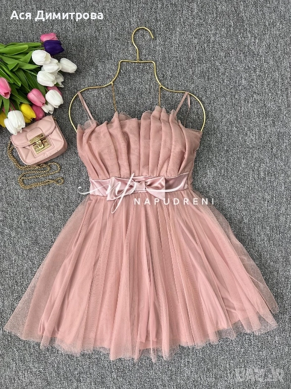 Дамска рокля с тюл, снимка 1