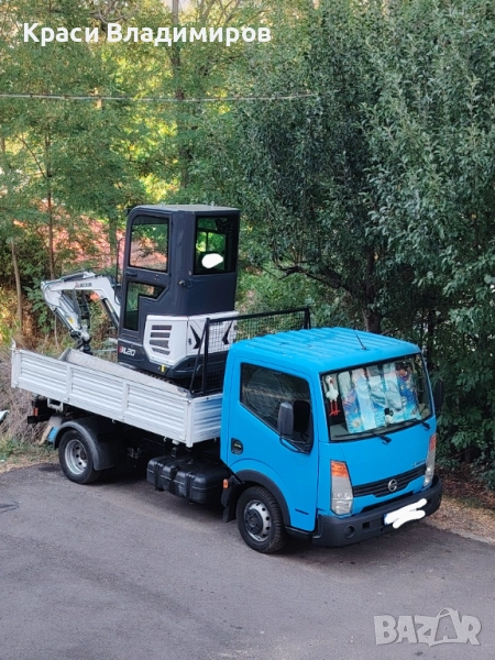 Мини багер с Тристранен Самосвал 3t., снимка 1