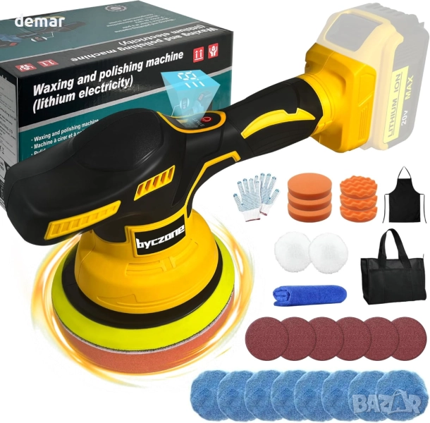 Безжична полираща машина за автомобили за Dewalt 20V батерия, снимка 1