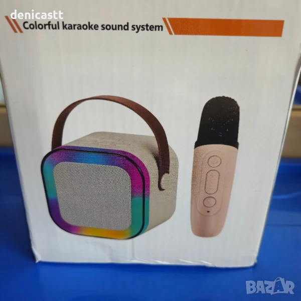 bluetooth тонколонка с 2 микрофона , снимка 1