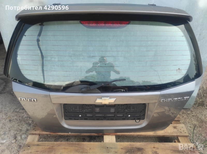 Заден капак врата багажник за Chevrolet Aveo / Авео 2008-2011г. стъкло , снимка 1
