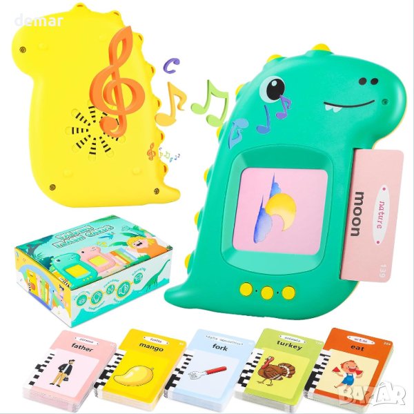 Говорещи флаш карти, Учебни играчки за 1 - 3 годишни бебета – английски език, снимка 1
