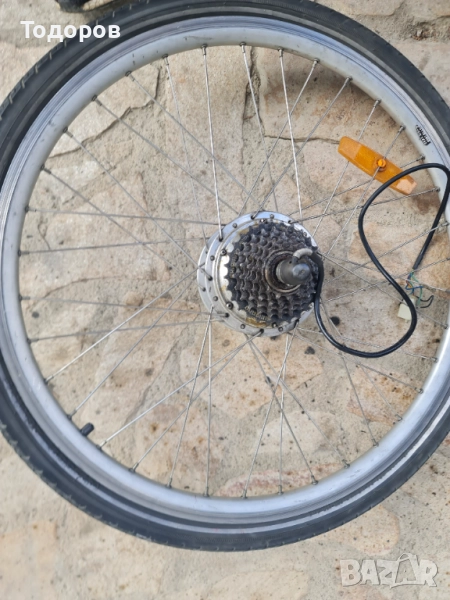 Задна алуминиева капла с електрически двигател за електрическо колело велосипед, снимка 1