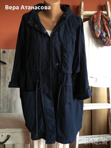 🔵💄🔥Тъмносиня парка в свободна кройка🔷oversized💎19 лв., снимка 1