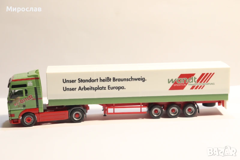 HERPA H0 1/87 MAN ВЛЕКАЧ KАМИОН МОДЕЛ TIR, снимка 1