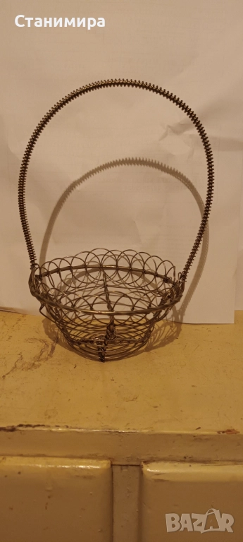 метална кошничка декоративна, снимка 1