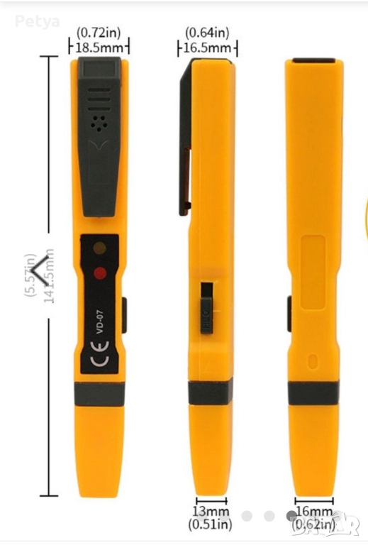 Интелигентен безконтактен тестер за напрежение , снимка 1