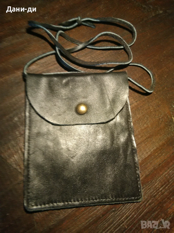 Кожено портмоне за врат , снимка 1