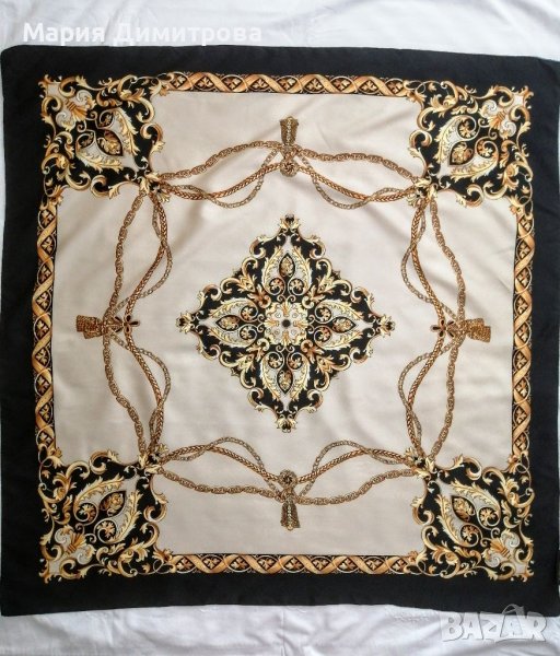 Колекционерски шал в черно 🖤 и златно 🤎 , снимка 1