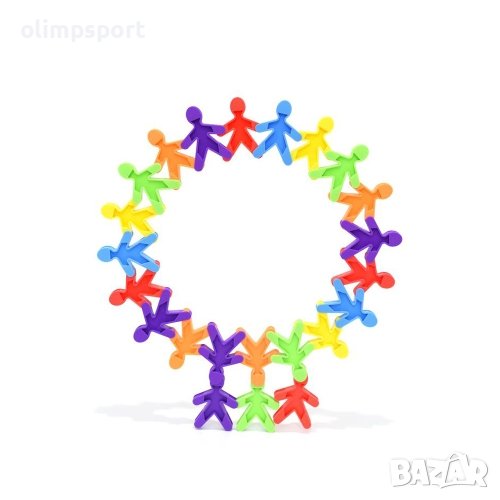 Конструктор 500г елементи с различни цветове в PVC плик (270399) нов Комплектът дава възможност за и, снимка 1