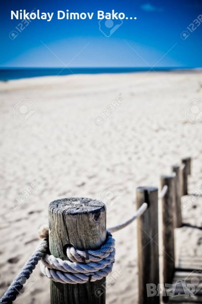 оградни колчета за плаж от дърво / оградни колове , снимка 1