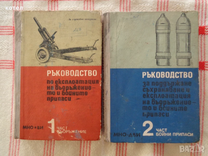 Продавам ; Ръководство за поддържане, съхраняване и експлоатация на въоръжението и бойните припаси. , снимка 1
