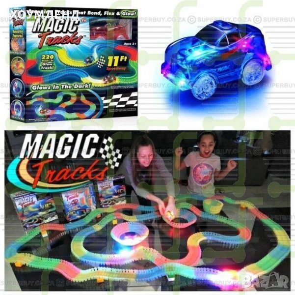 Светеща писта Magic Tracks 220 части, снимка 1