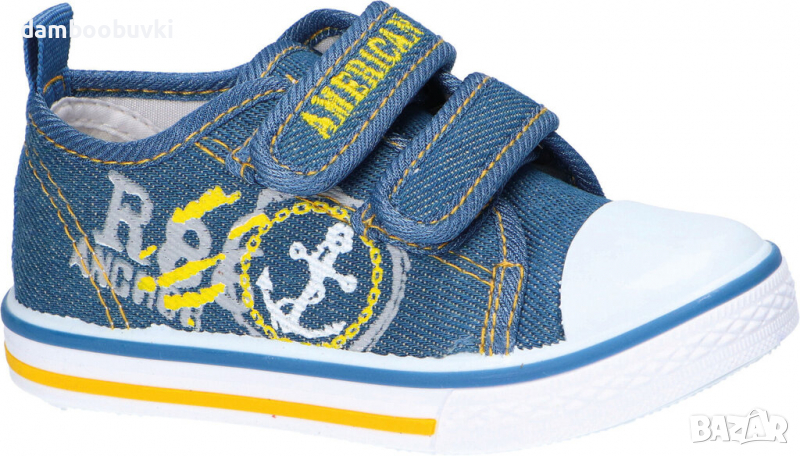 Детски текстилни гуменки American club синьо 26/30, снимка 1