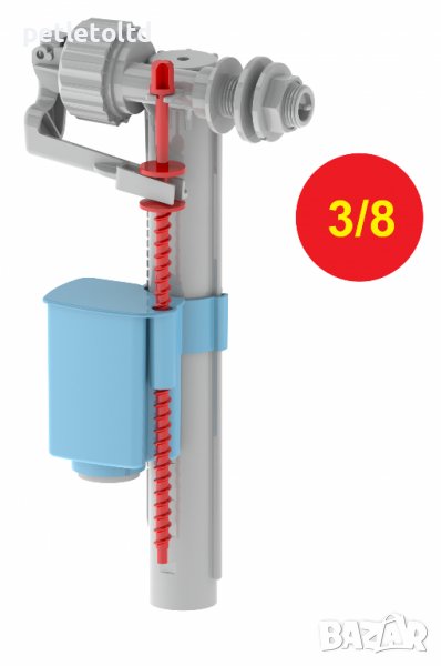 Странично пълнещ механизъм за тоалетно казанче КОМПАКТ 3/8", снимка 1