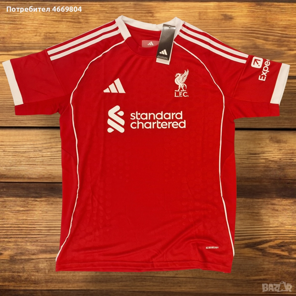 Футболен екип Ливърпул 2025/26, снимка 1
