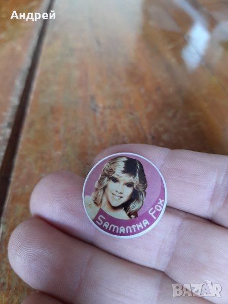 Стара значка Samantha Fox, снимка 1