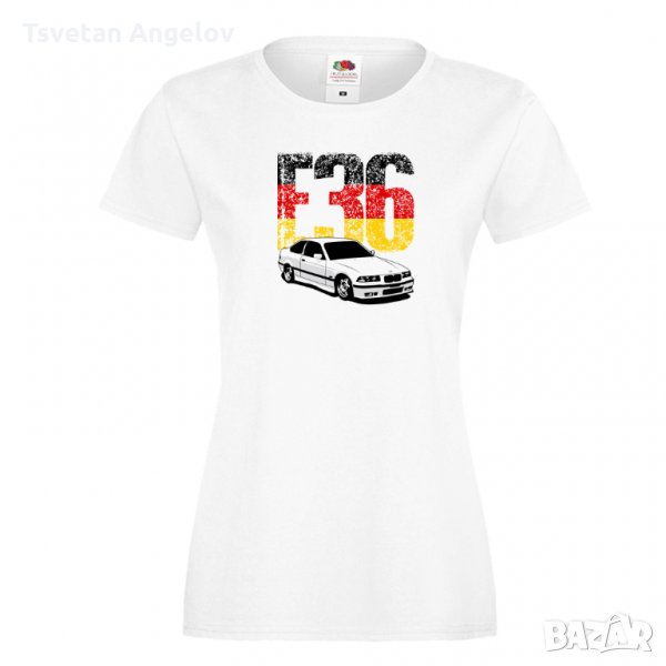 Разпродажба! Дамска тениска BMW E36 GERMAN FLAG, снимка 1
