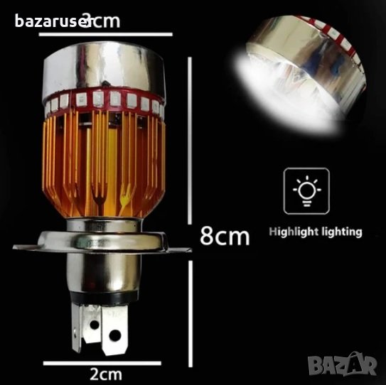 Крушки -LED -за мотор -1бр. H4 (28784)/264356, снимка 1