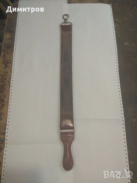 Бръснарски каиш . За заглаждане на бръснача преди ползване., снимка 1