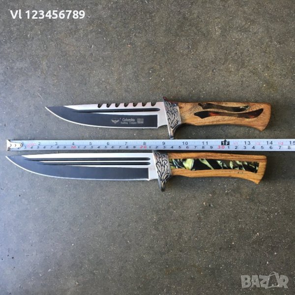 Огромен ловен нож Columbia S052  с фиксирано острие / 2 размера/, снимка 1