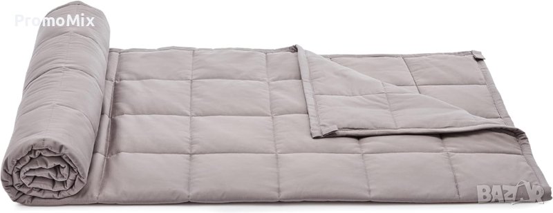 Одеяло с тежести 5.4 кг Amazon Basics Twin SU001 120х180см Юрган тежко Утежнено одеяло Антистрес дво, снимка 1