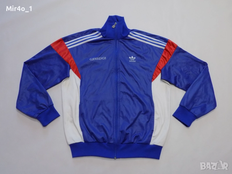 горнище adidas vintage retro адидас худи яке суичър блуза фанела екип футболно мъжко оригинално L, снимка 1