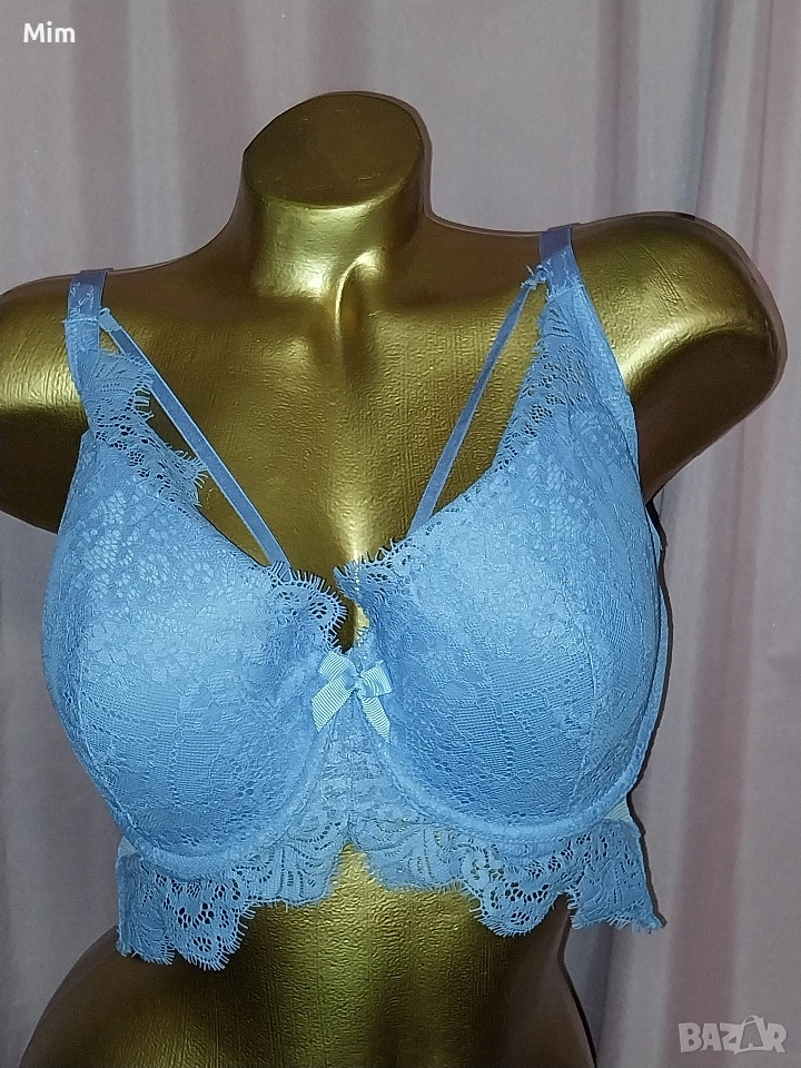 Hunkemoller 80 F Син дантелен сутиен , снимка 1