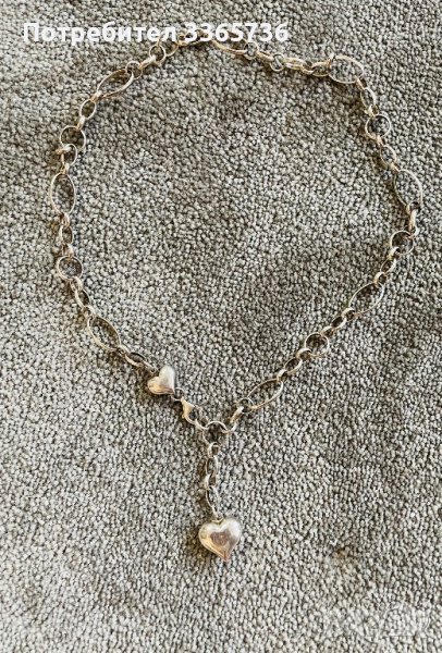 Сребърно колие, снимка 1