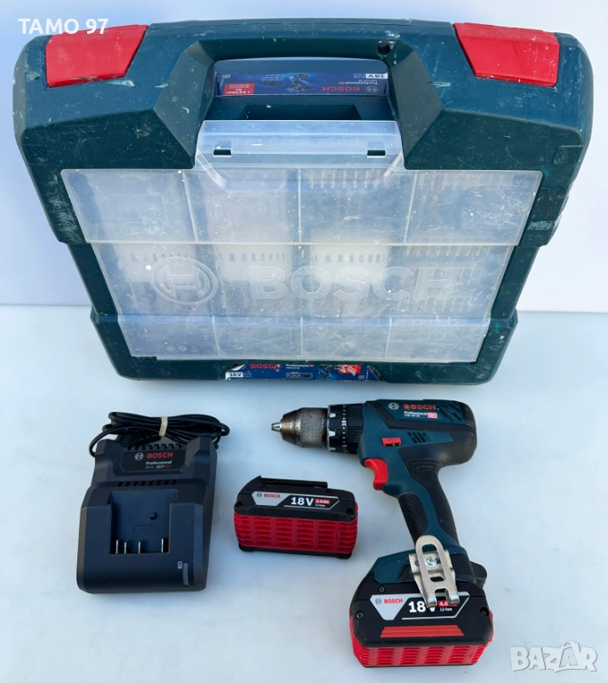 BOSCH GSB 18V-28 - Акумулаторен ударен винтоверт като нов!, снимка 1