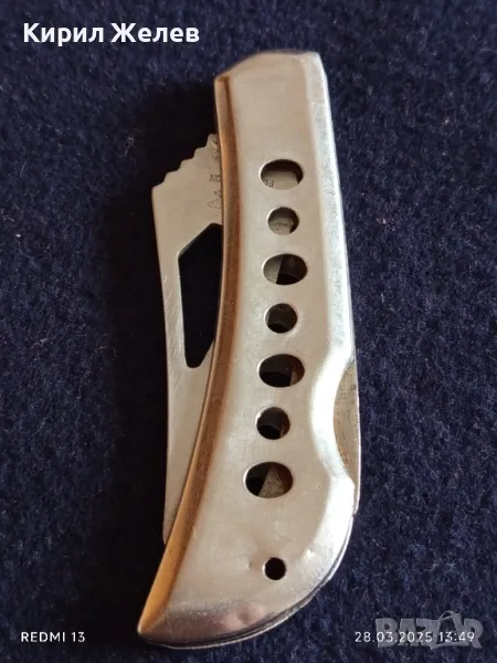 Красиво джобно ножче острието се клати цена съобразена с състоянието 11831, снимка 1