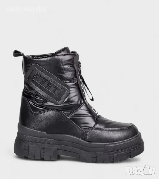 Дамски апрески с цип отпред в черен цвят 2195-1 black, снимка 1