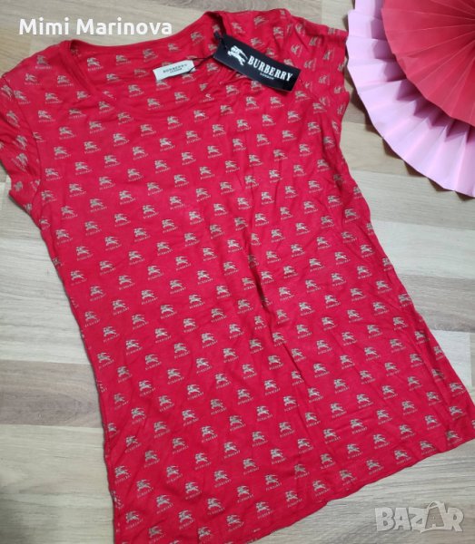 Последна Червена тениска Burberry London , снимка 1