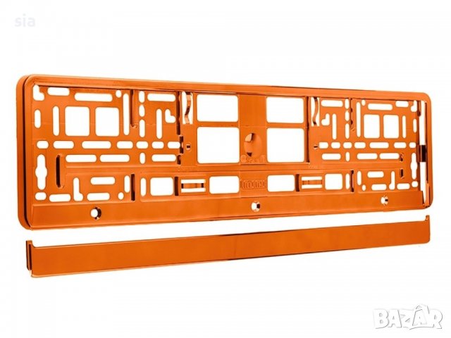 СТОЙКА РЕГИСТРАЦИОНЕН НОМЕР МЕТАЛИЗИРАНА ПОРТОКАЛОВА, снимка 1 - Аксесоари и консумативи - 39289636