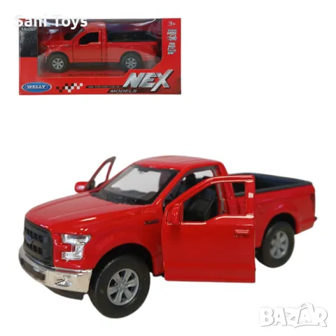 Метален пикап Welly NEX – 2015 Ford F-150 Regular Cab, 1:34