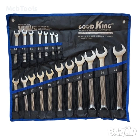 Комплект звездогаечни ключове 6-32mm 18 части GOODKING