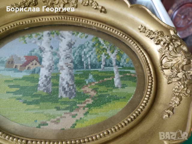 Овален гоблен, снимка 4 - Гоблени - 52546119