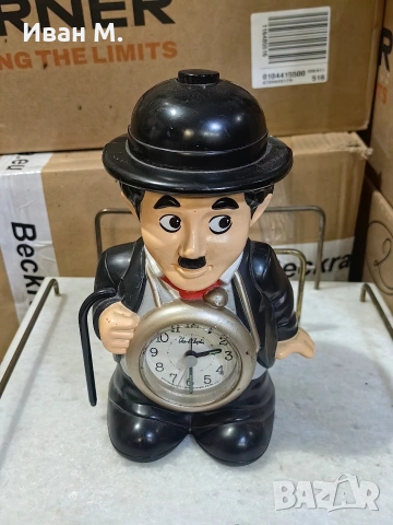 Страхотен кварцов часовник Чарли Чаплин, снимка 8 - Стенни часовници - 53286669