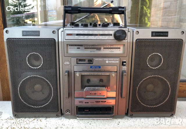 Hitachi TRK-9140E Голям,тежък и много свирещ радиокасетофон!, снимка 13 - Радиокасетофони, транзистори - 55742299