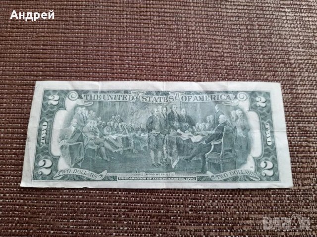 Банкнота Два долара , снимка 4 - Нумизматика и бонистика - 43366844