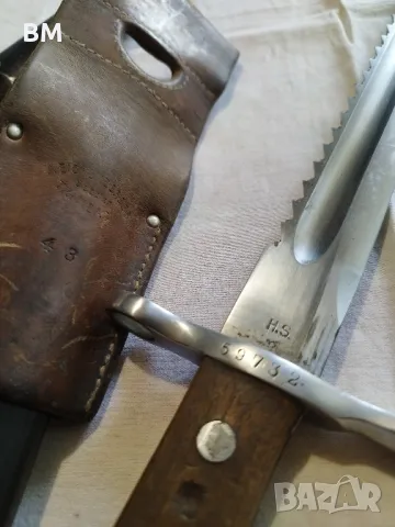 Швейцарски щик байонет меч нож Шмид Рубин , снимка 6 - Антикварни и старинни предмети - 50349935