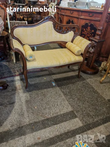 Елегантна стилна пейка, снимка 3 - Дивани и мека мебел - 56333602