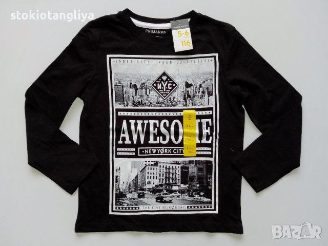 Блузи с дълъг ръкав Primark за момче, 5-6 години, 116 см, снимка 2 - Детски Блузи и туники - 37575456