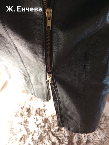 стилна рокля от естествена кожа, снимка 4 - Рокли - 52845666