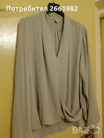 Елегантна копринена блуза с дълъг ръкав-МАКСИ, снимка 3 - Блузи с дълъг ръкав и пуловери - 29301298