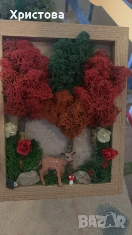 Ръчно изработени 3Д картини със скандинавски мъх, снимка 8 - Картини - 51099815