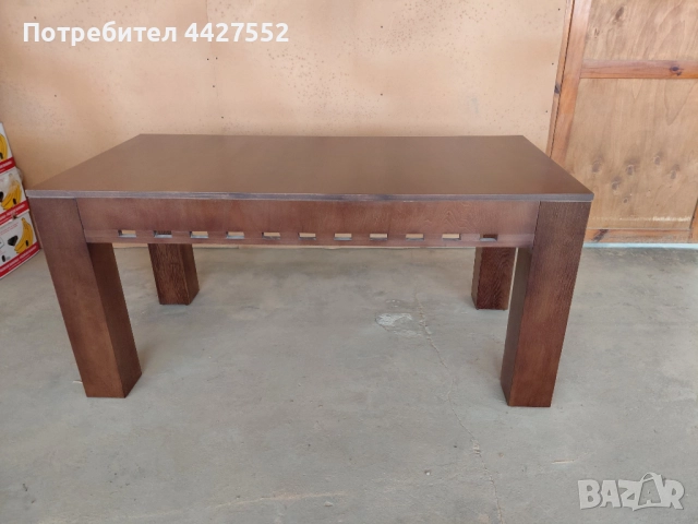 Трапезна маса ф110 см  дъб и още 6 бр., снимка 7 - Маси - 52447007