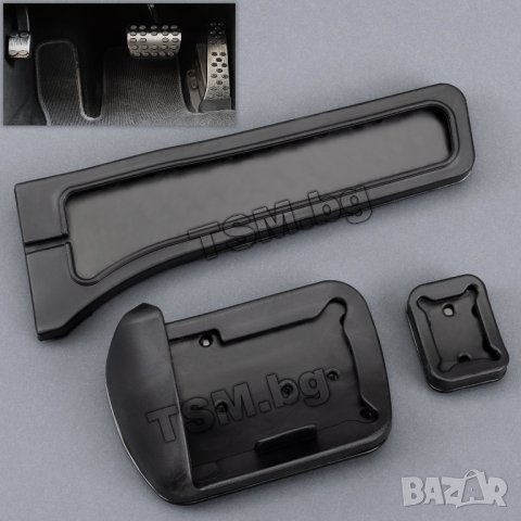 СПОРТНИ АЛУМИНИЕВИ AMG ЧЕРНИ ПЕДАЛИ за MERCEDES C W204 W205 E W212 W213 GLK GLC GLE GLS EQC МЕРЦЕДЕС, снимка 3 - Аксесоари и консумативи - 39670291